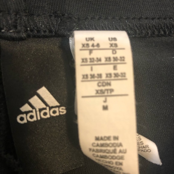 Adidas Black Linear Logo Leggings - Picture 5 of 5